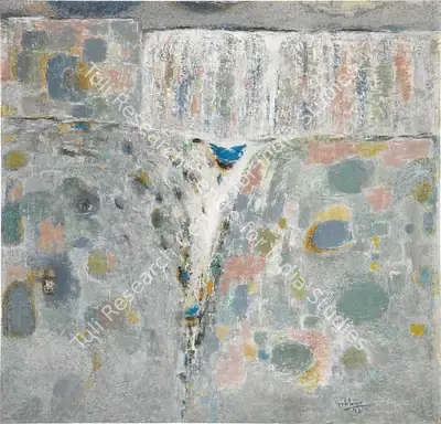 Hebbar, K.K. (Artist). Untitled (The Flow), 1973 | Painting, So.Lon/24.10.23, 2023 · Sotheby's