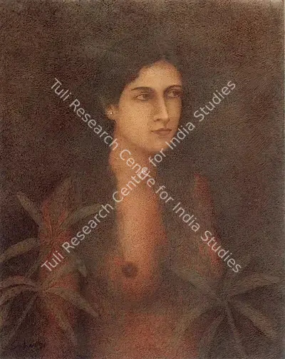 Suhas Roy (Artist), Charulata, 1996, Painting