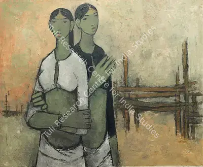 B. Prabha (Artist), Vorsova Girls, 1960, Painting