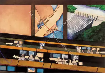 Anjana Mehra (Artist), At the Click of a Button We Can (From The Shelters & Borders Series), 2001, Painting