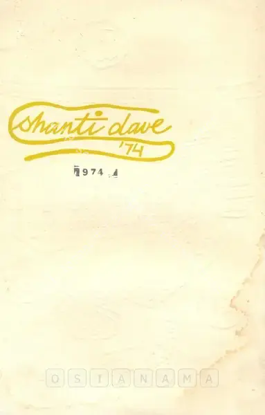 Shanti Dave (Artist), Shanti Dave '74, 1974, Solo Exhibition Invitation