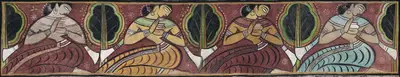 Roy, Jamini (Artist). Untitled (Apsaras), c.1930 | Painting, AG.Onl/30.04.22, 2022 · Asta Guru