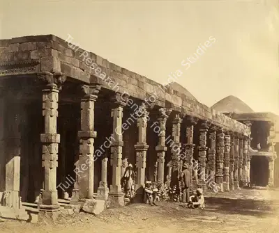 Felice Beato (Photographer), Hindoo Temple in Kootub, Delhi, 1858, Antiquarian Photograph