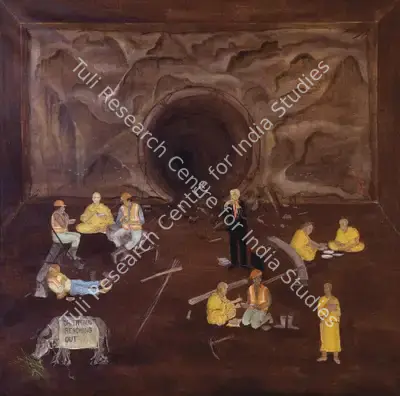 N.S. Harsha (Artist), Orientalist Reaching Out, 2009, Painting
