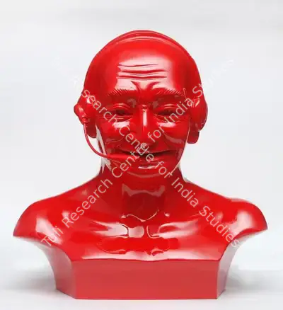 Debanjan Roy (Artist), Gandhi with Headphone, 2010, Sculpture