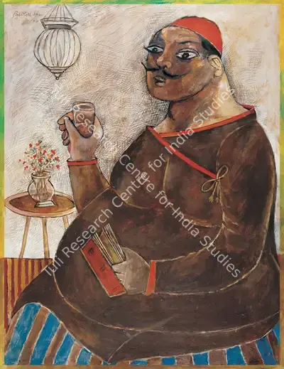 Paritosh Sen (Artist), The Obese Man, 2004, Painting