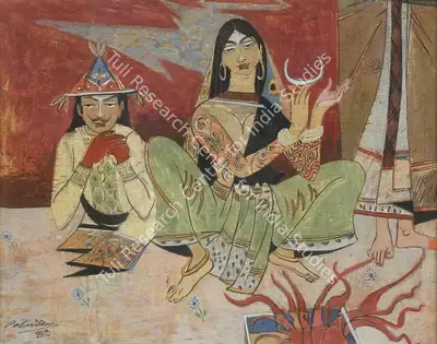 Shankar Palsikar (Artist), Space Time, 1983, Painting