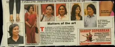 Matters of the Art, 2008, Newspaper Clipping