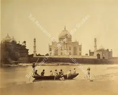 Felice Beato (Photographer), The Taj, from the opposite bank of the Jumna, Agra, 1859, Antiquarian Photograph