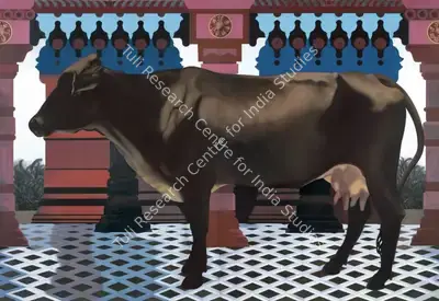 Nataraj Sharma (Artist), Urban Animal - Cow, 2015, Painting