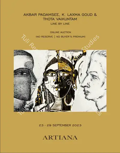 Artiana (Auction House), Indian Modern and Contemporary Art, 2023, Auction Catalogue