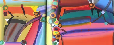 Bose Krishnamachari (Artist), Stretched bodies, Painting