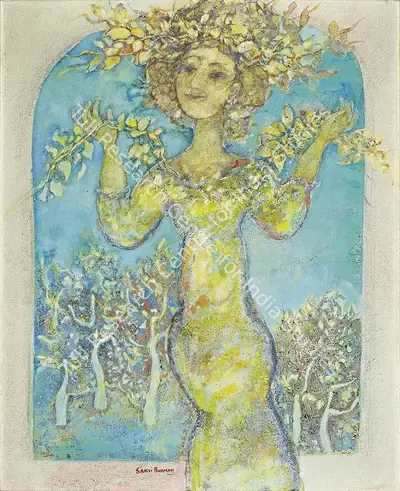 Sakti Burman (Artist), Untitled, 1970, Painting