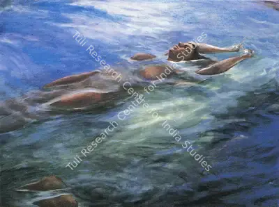 Anupam Sud (Artist), Midstream 2, 1993, Painting