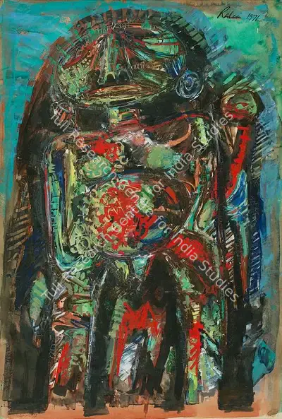 Rabin Mondal (Artist), Woman-II, 1971, Painting