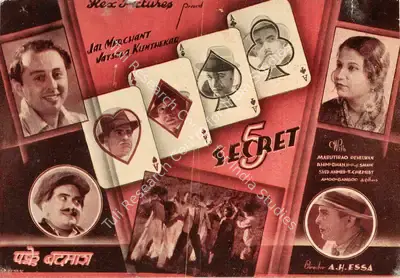 A.H. Essa (Director), Pakke Badmash, 1939, Handbill