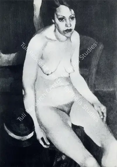 Amrita Sher-Gil (Artist), Professional Model, 1933, Painting