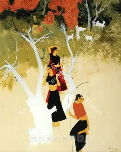 N.S. Bendre (Artist), Untitled, 1976, Painting