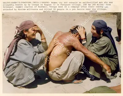 Meraj (Photographer), Del04C: Kashmir: Panzpore, India: 13Aug90, 1990, Contemporary Photograph