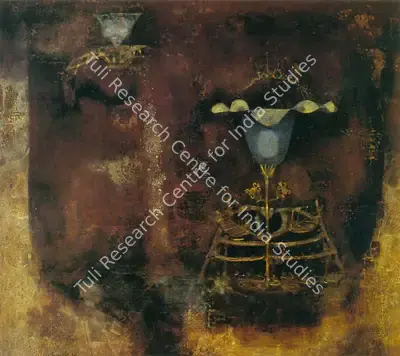 Pyne, Ganesh (Artist). Bloom. Tempera on canvas, 1969 | Painting | FineArts | 00372753