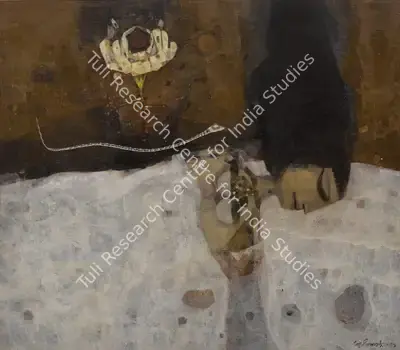 Pyne, Ganesh (Artist). Slumberland. Tempera on canvas laid on card, 1971 | Painting | FineArts | 00416577