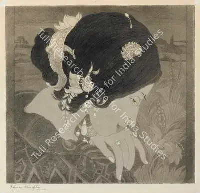 M.A.R. Chughtai (Artist), Untitled (Fragrance), Graphic Art