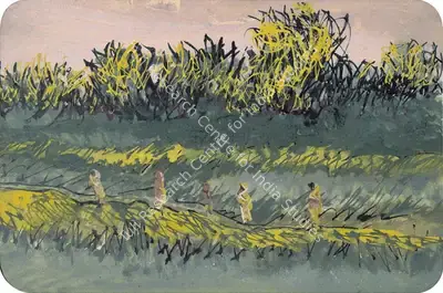 Sailoz Mookherjea (Artist), Untitled, 1945, Painting