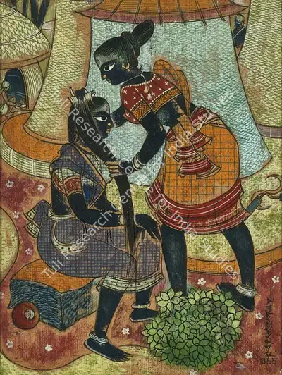 A.A. Almelkar (Artist), Untitled, 1955, Painting