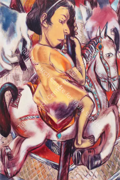 Nataraj Sharma (Artist), Round About, Painting