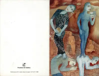 Lalitha Lajmi (Artist), Recent works by Lalitha Lajmi, 2000, Solo Exhibition Invitation