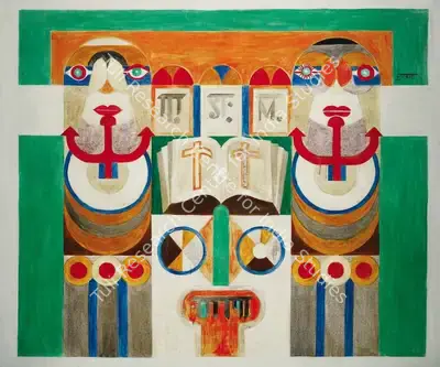 Satish Gujral (Artist), Untitled, 1971, Painting