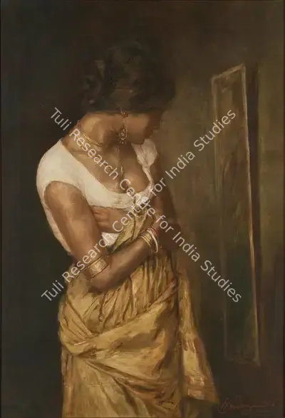 Mazumdar, Hemendranath (Artist). Seventeen, n.d. | Painting, Pu.Mum/21.01.21, 2021 · Pundole
