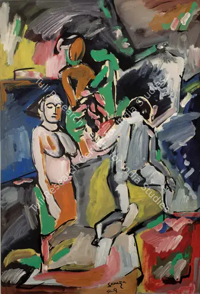 F.N. Souza (Artist), Untitled, 1949, Painting