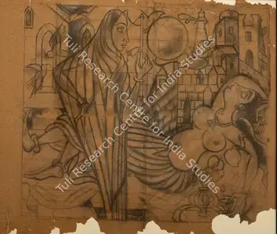 A.A. Raiba (Artist), Untitled, 1965, Drawing