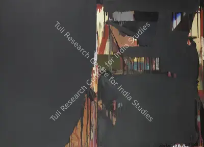 Prabhakar Kolte (Artist), Untitled (Black Abstract), 2006, Painting