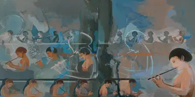 Arunanshu Chowdhury (Artist), Untitled, 2005, Painting