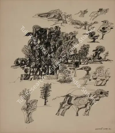 Himmat Shah (Artist), Untitled, 1985, Drawing