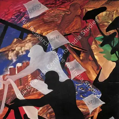 Navjot (Artist), 1947-97, Fifty Years of Independence, 1997, Painting