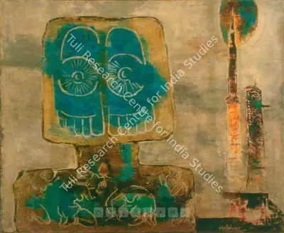 K.K. Hebbar (Artist), Untitled, 1970, Painting