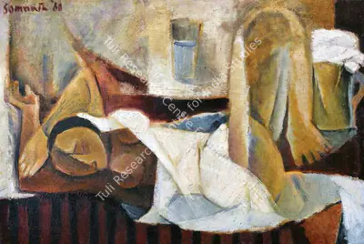 Somnath Hore (Artist), Untitled, 1960, Painting