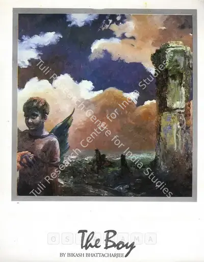 Bikash Bhattacharjee (Artist), The Boy, 1990, Solo Exhibition Invitation
