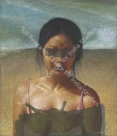 Bikash Bhattacharjee (Artist), When She Was...! After Censor, 1978, Painting