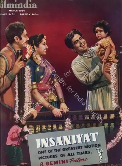 Baburao Patel (Editor), Filmindia, 1956, Magazine