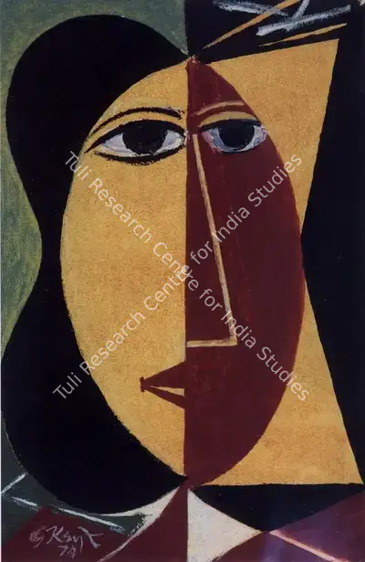 Keyt, George (Artist). Untitled, 1975 | Painting, So.NeY/12.06.95, 1975