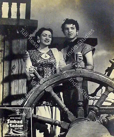 Nanabhai Bhatt (Director), Sinbad Jahaaji, 1952, Lobby Card