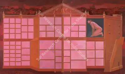 Nataraj Sharma (Artist), Spy in the House of Love, 2004, Painting