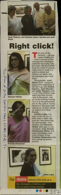 Right Click!, 2008, Newspaper Clipping
