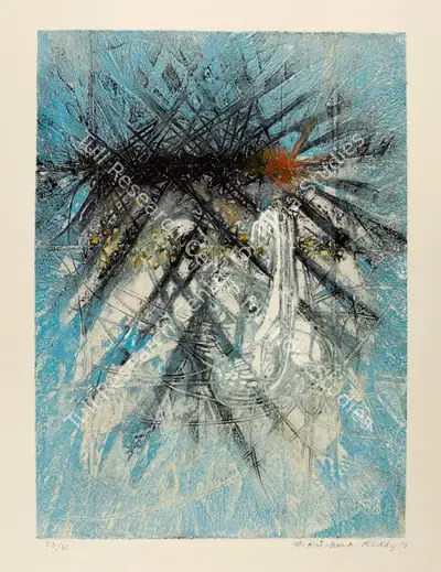 Krishna Reddy (Artist), Untitled, 1958, Painting