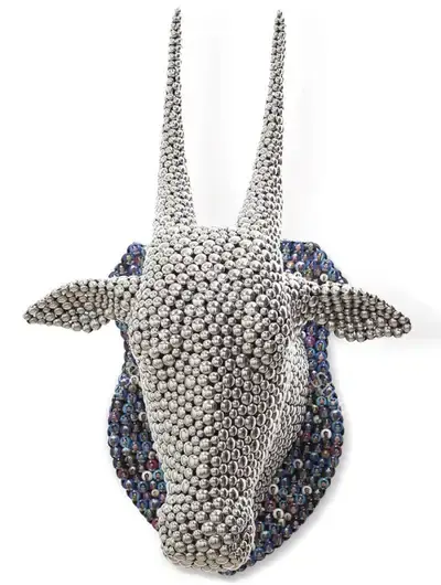 Valay Shende (Artist), Bull Head, Sculpture