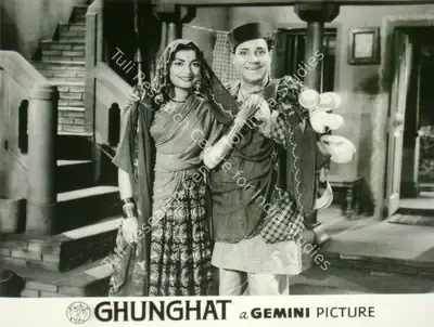 Ramanand Sagar (Producer), Ghungat, 1960, Lobby Card